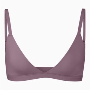 Fits everybody triangle bralette plum